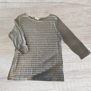 3/4 sleeve Liz Claiborne sparkle shirt